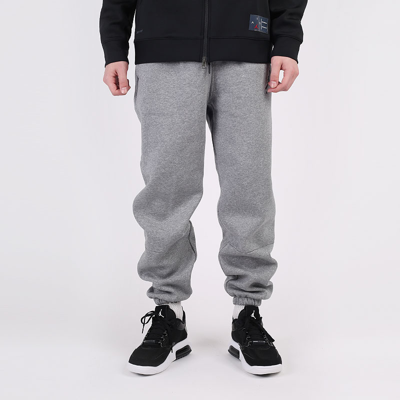 мужские серые брюки Jordan Jumpman Air Fleece Trousers CK6694-091 - цена, описание, фото 2